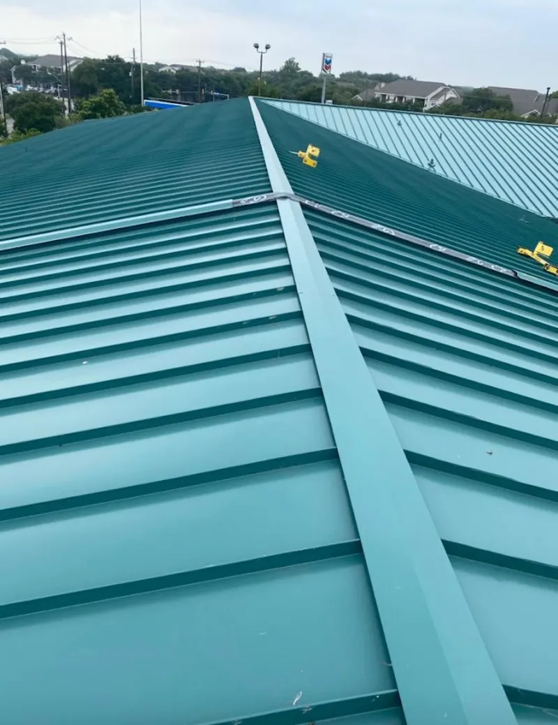 Green commercial metal roof ridge and valley for Metal Roof Repair in Sun City West